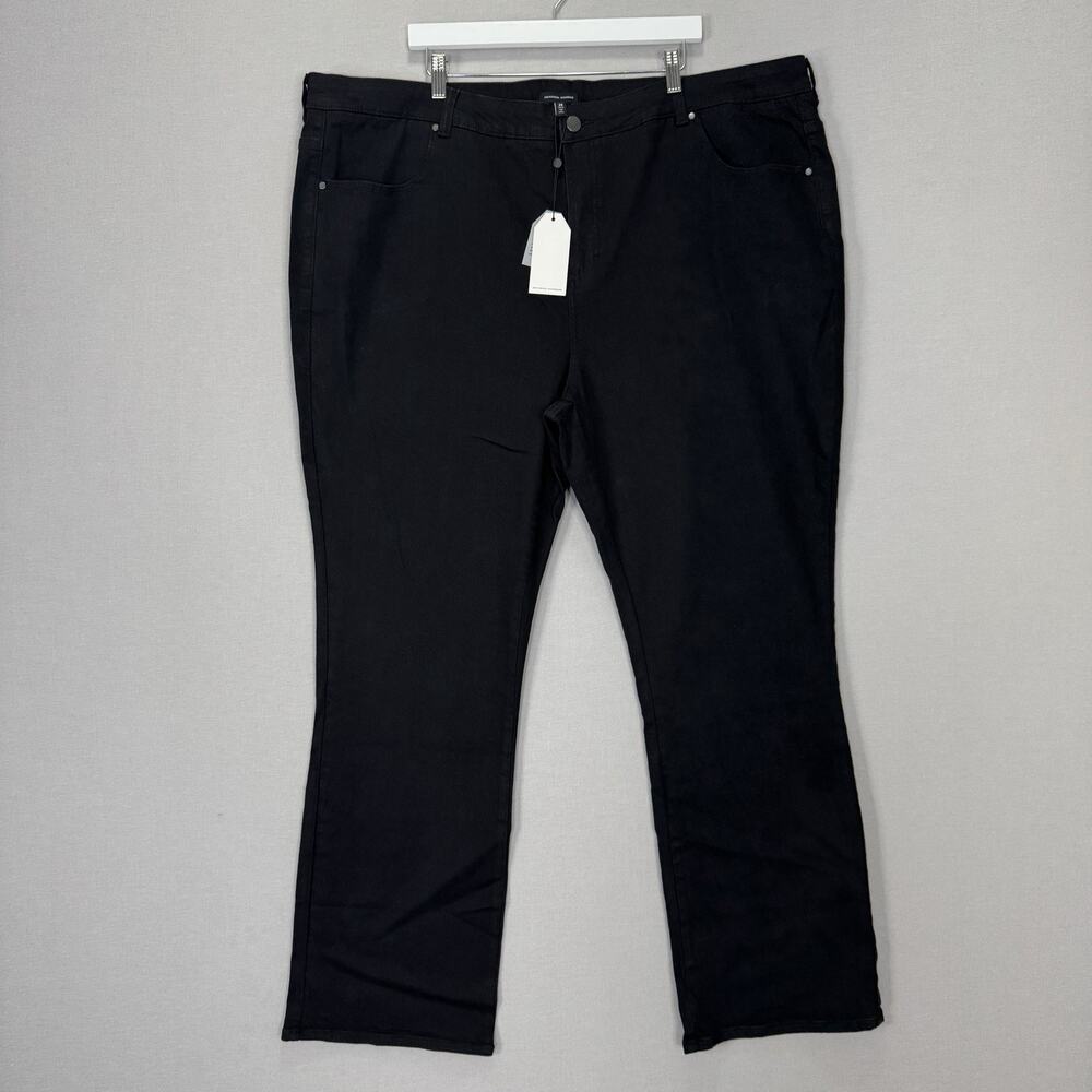 Universal Standard Marne Bootcut Jeans Womens 28‎ Jet Black Denim Minimalist